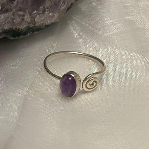 Ametista Anel em prata