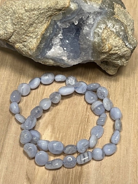 Ágata Azul Rendada