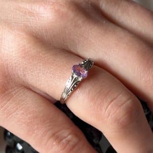 Alexandrite  Anel em aço