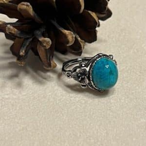 Crisocola Anel em aço