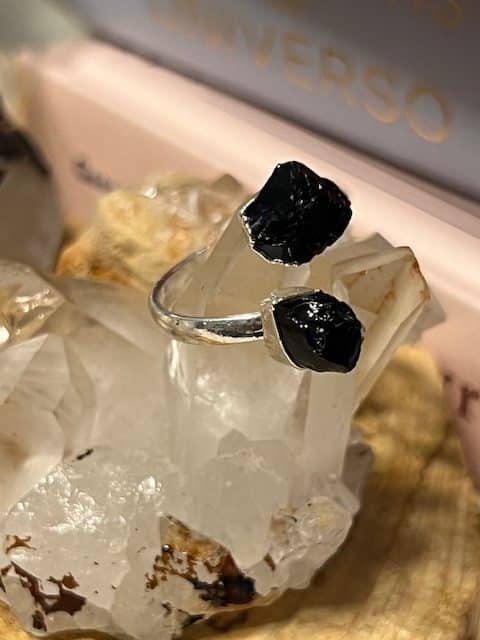 obsidiana anel