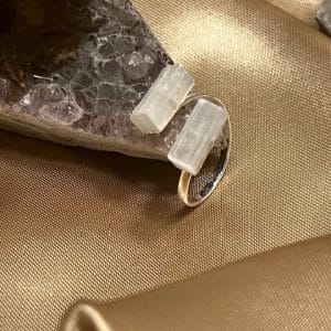 Selenite Anel em aço