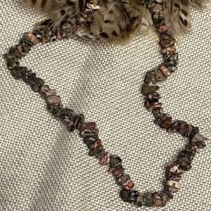 Jaspe Leopardo Colar