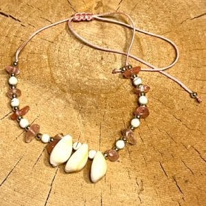 Pulseira de Tornozelo com cristais