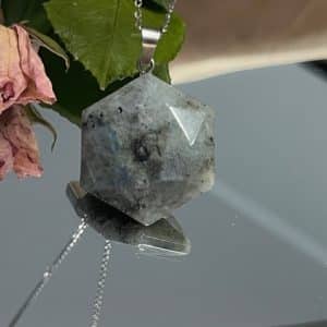 Labradorite Estrela Davi Pendente