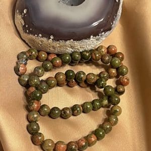 Unakite pulseira 8mm
