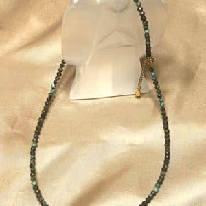 Turquesa Africana Colar