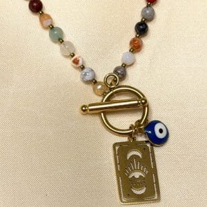 Cristais Colar com Olho Turco