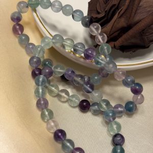 Flourite Arco Íris Pulseira de 6mm