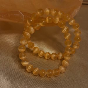 Selenite Laranja Pulseira 8mm