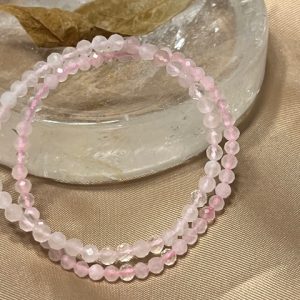 Quartzo Rosa Pulseira