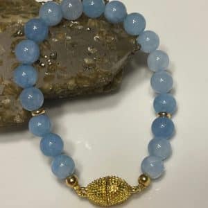 Calcite Azul Pulseira 8mm