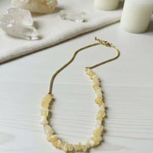 Calcite Amarela Colar