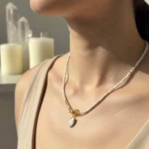 Howlite Colar