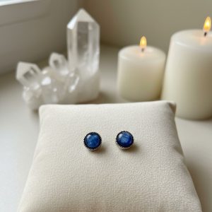 Cianite Azul Brincos