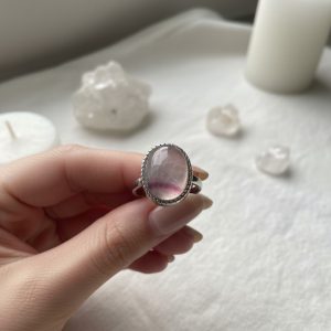 Flourite Arco-Íris Anel