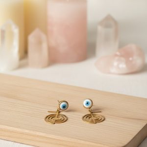 Aço Cho Ku Rei Brincos com Olho Turco