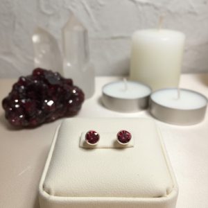 Granada Brincos em Prata